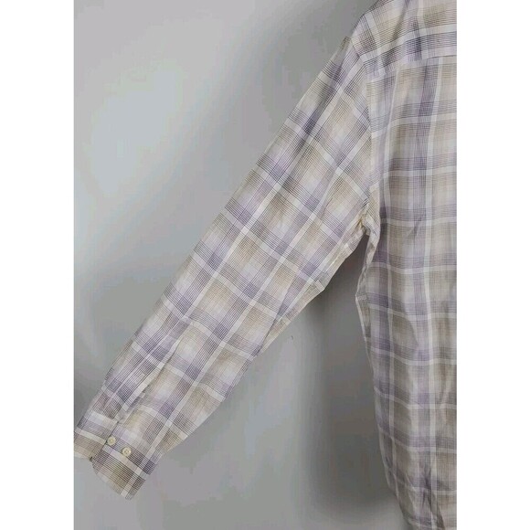 Peter Millar Shirt Mens Medium Button Up Long Sleeve Plaid Preppy Adults - Picture 7 of 10